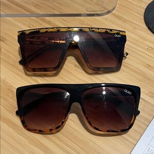 Quay Australia Tortoise and Black Sunglasses Set (2 pairs)